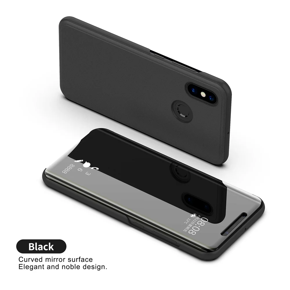 Clear View Smart Mirror Phone Cases For Redmi Note 3 4 4X 5 5A Pro Plus S2 Xiaomi 5C 5X 6 6X 8 SE A1 Mix 2 Flip Cover | Мобильные