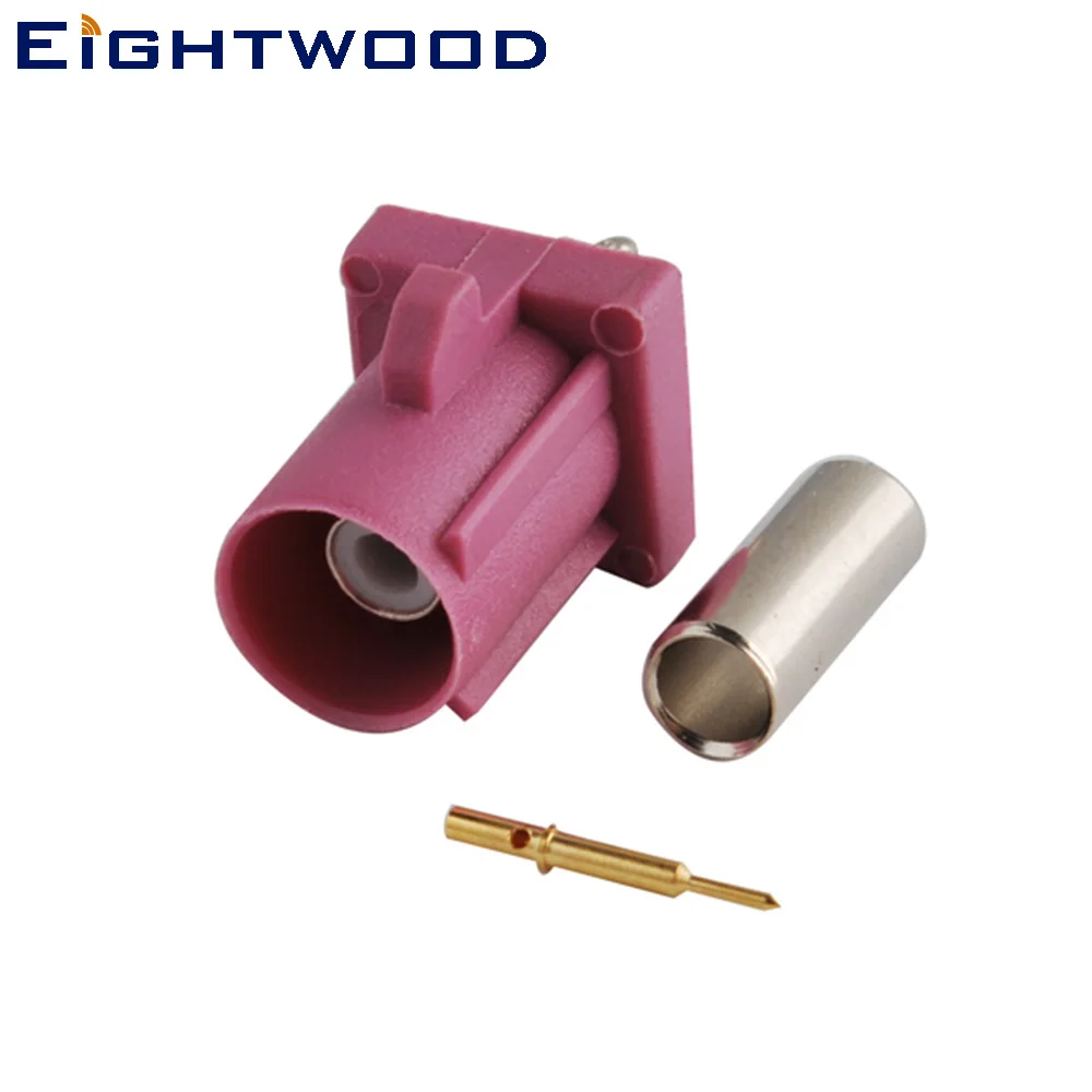 Eightwood 20 шт. Fakra H штекер RF коаксиальный разъем адаптер обжимной LMR 100 RG174 RG316 кабель