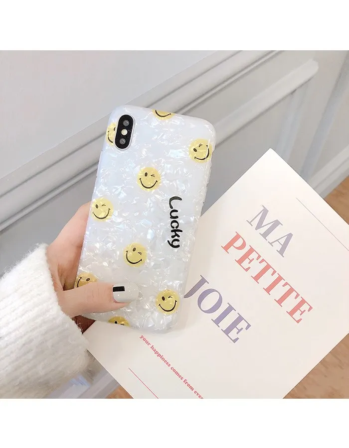 Чехол для телефона Gimfun Smile Face блестящий Блестящий силиконовый чехол из ТПУ Iphone 6s 7