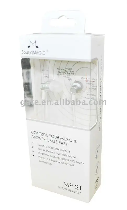 SoundMAGIC MP21 наушники вкладыши с шумоизоляцией пультом дистанционного