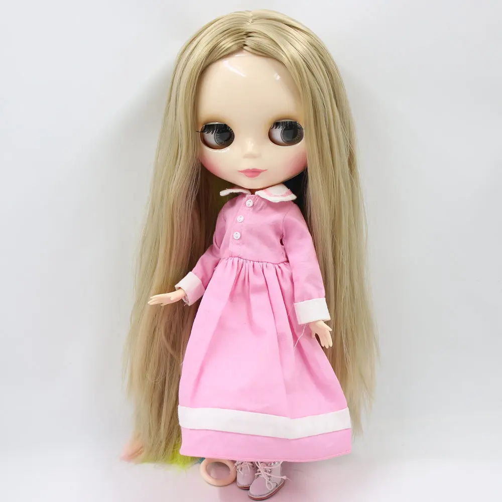 Ледяной телесного цвета фабрики Blyth кукольные нет. BL3227/3208/1010/6208/7216 Радуга волосы цвета блонд для наращивания шарнирное тело из белой кожи Neo 1/6 BJD