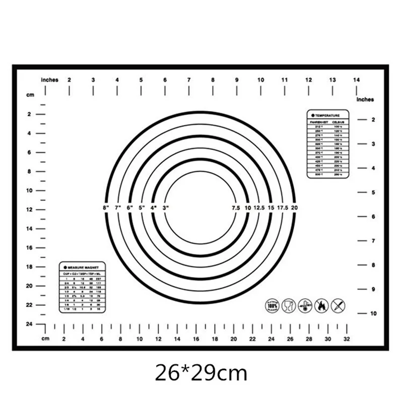 

Reusable Silicone Baking Mat Eco-Friendly Mat For Rolling Dough Pad Large Non-stick Oven Patisserie Baking Accessories Tools