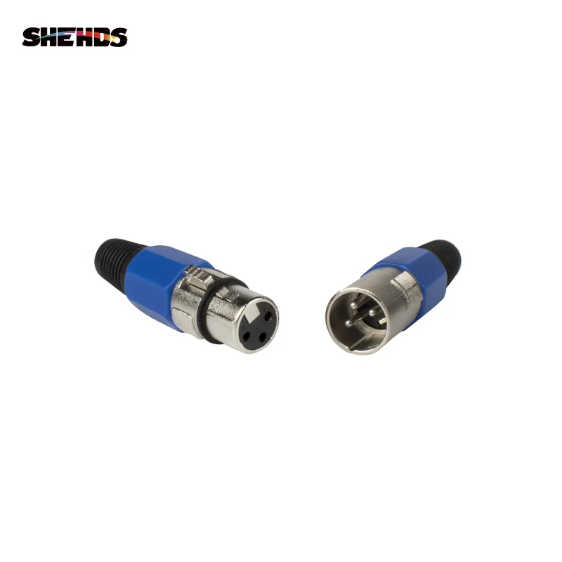 

SHEHDS New hot sale 3 Pin XLR Connector, MX512 Signal Cable Female and Male Plug Connector For Professional Stage Light Led Lamp