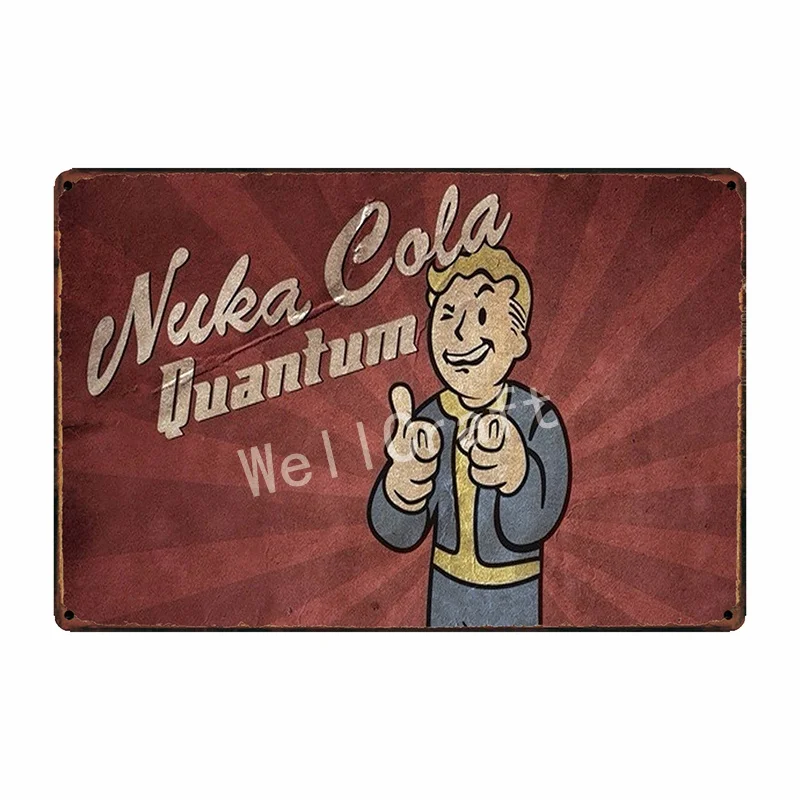 [WellCraft] Fallout 4 хранилище мальчик игра NUKE COLA оловянные знаки настенная доска плакат Декор для Интернет-кафе комнаты железная живопись FG-234 - Цвет: WA 3018