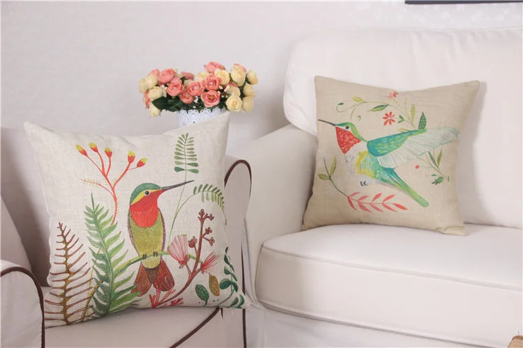 Новое поступление хорошее качество белье Чехлы наволочка для дома decoraion цветок Роза подсолнечника птица 40* 40cm. 50* 50CM. 60*60 см