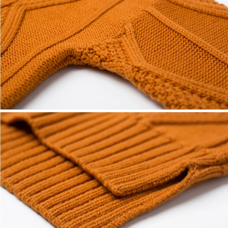 Retro Twisted Knitted Sweaters Women Casual turtleneck sweater Loose Long Sleeve cashmere Sweater Female Solid Color Oversize | Женская