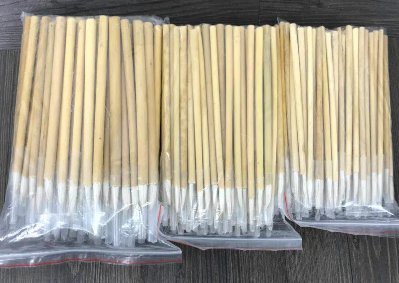 100 шт качественная шерсть S/M/L кисти продукт краска окраска лакировка кисти Акварельные кисти деревянная ручка товары для рукоделия