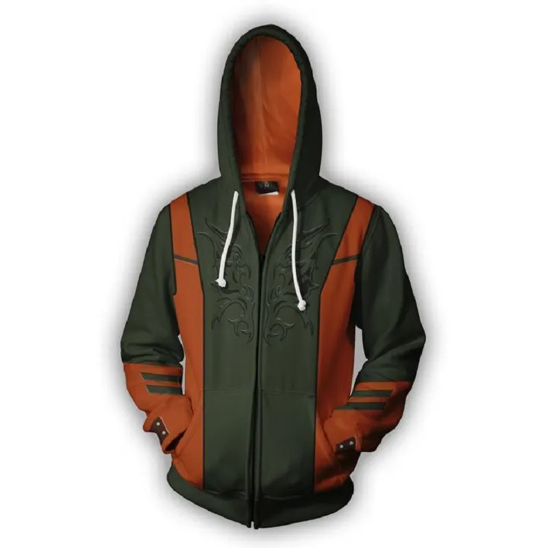 Men Hooded Half Life 3D Printed Hoodies Casual Tracksuit Zipper Jacket hooded hip hop Spring Autumn Tops | Мужская одежда