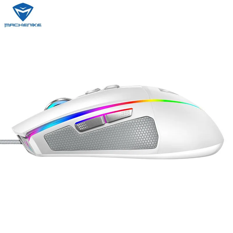 Machenike M5 черная/белая/синяя игровая мышь красная RGB подсветка для ноутбука Настольный компьютер офис и игры мышь