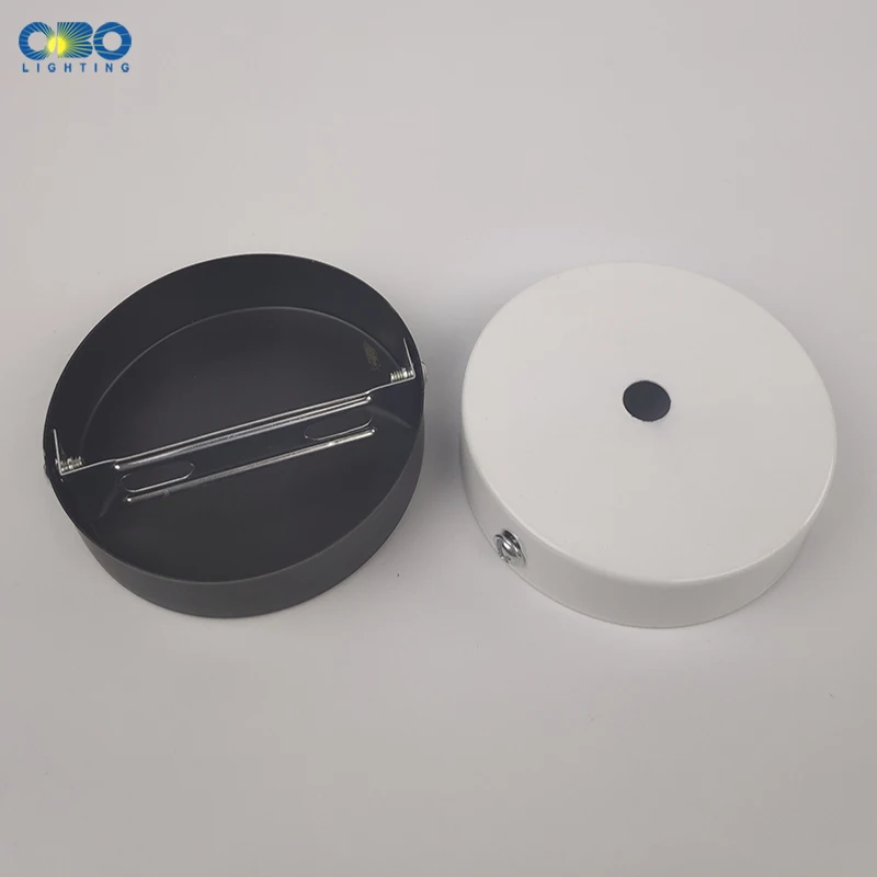 Железная Подвесная лампа основание для потолочной пластины 80 мм черного/белого