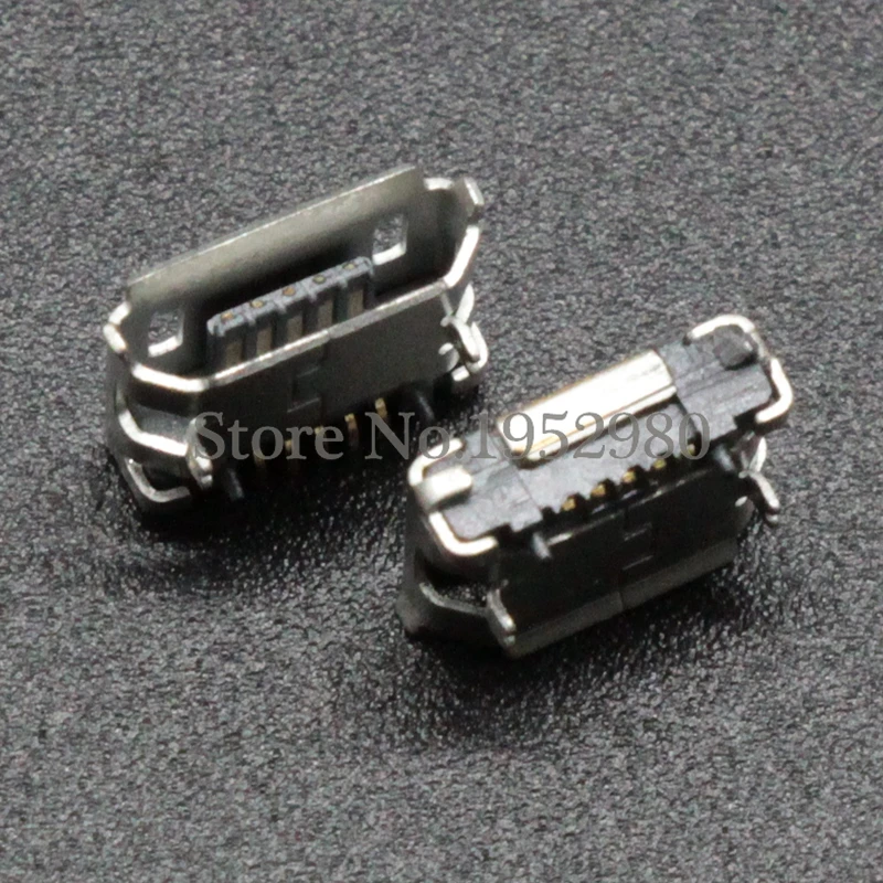 10 шт. Micro USB 5-контактный разъем типа B Гнездо порта Передняя шпилька 5 9 мм DIP с