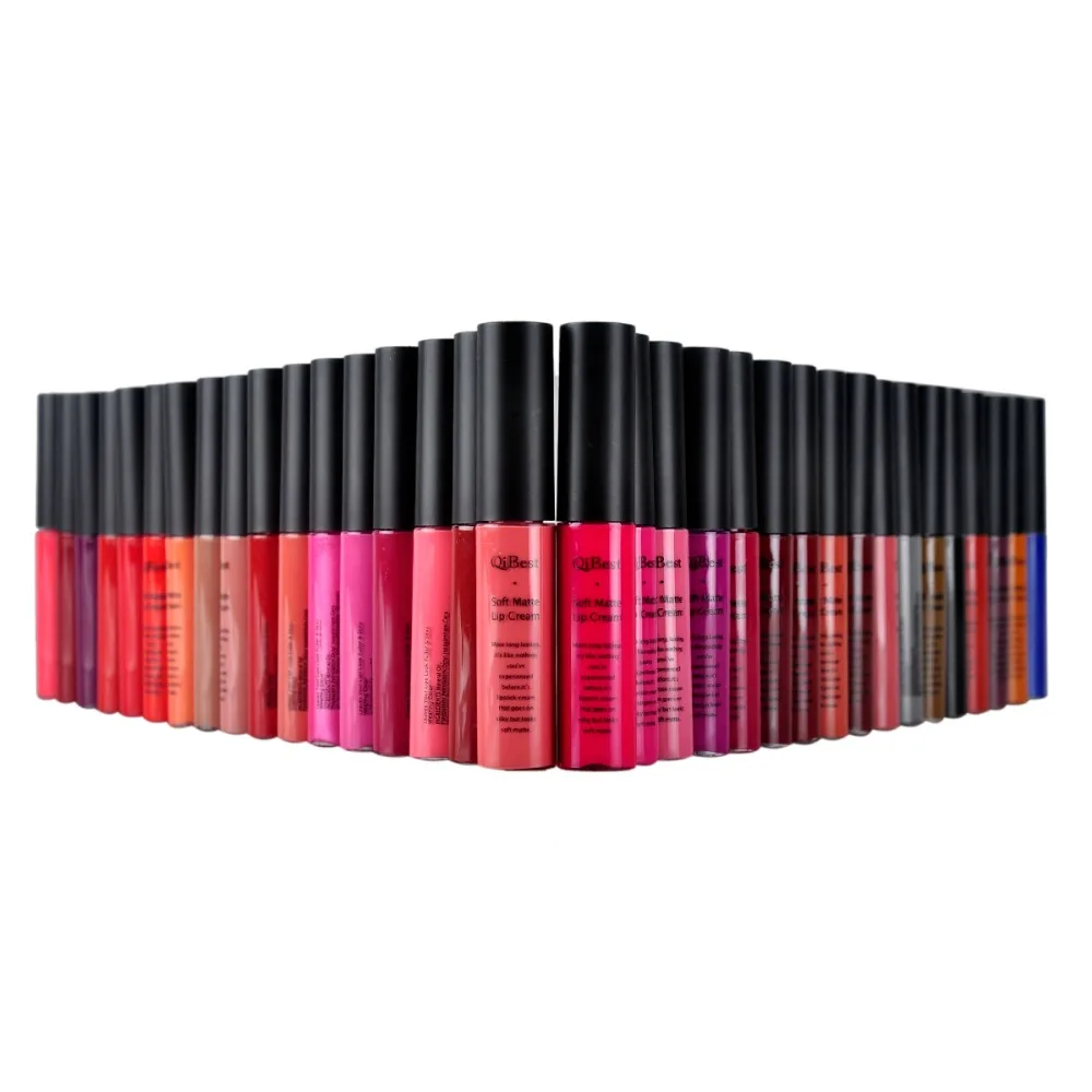 Мягкий матовый крем блеск для губ 24 34 цветов долговечный водостойкая