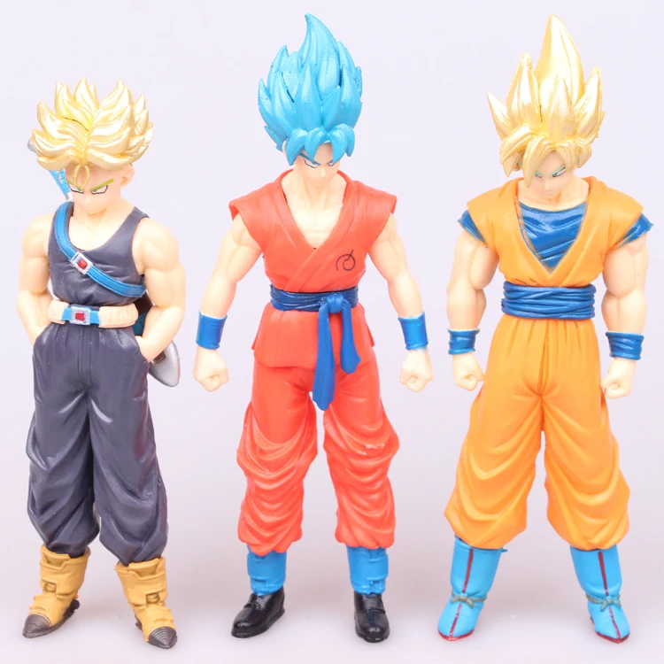 8 шт./компл. 13-16 см аниме Dragon Ball Z Super Saiyan Сон Гоку Транкс Beerus Piccolo Majin Buu ПВХ фигурка модель игрушки для детей Подарки