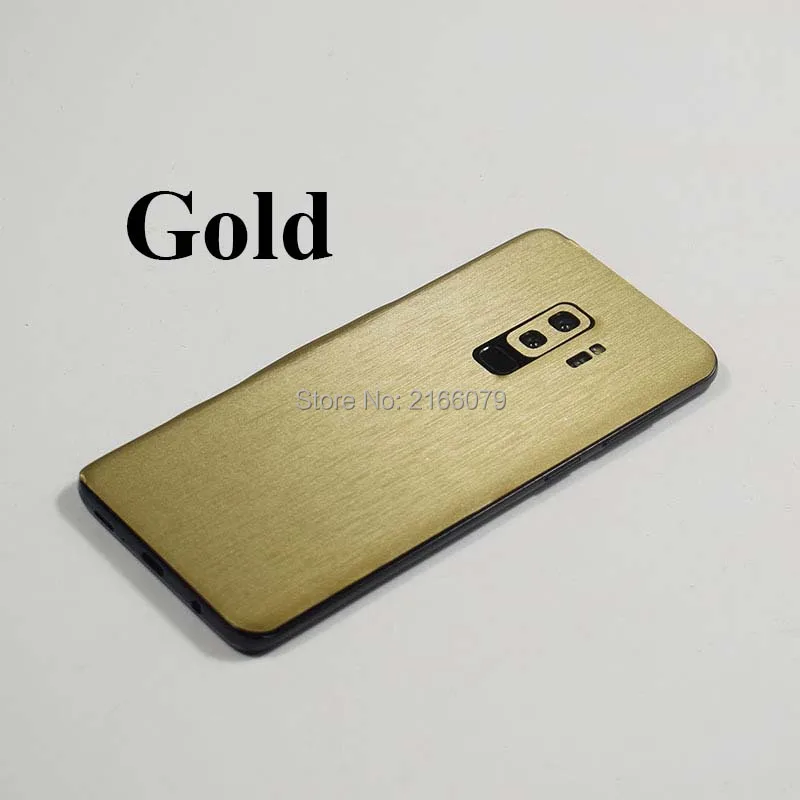 Для samsung Galaxy S9/S9 Plus S9 + Полное покрытие Задняя матовая металлическая наклейка для