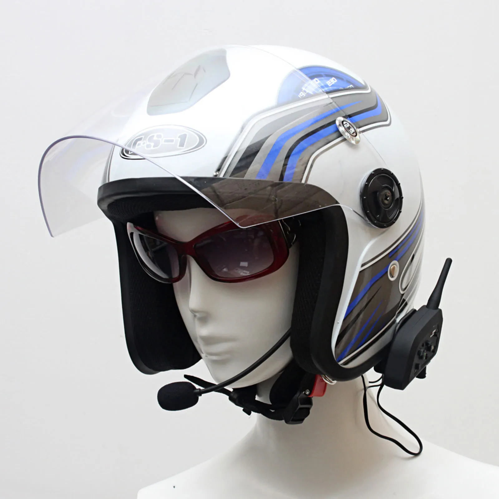 2 шт. Bluetooth гарнитура для мотоциклетного шлема 1200 м|helmet intercom headset|intercom headsetbt multi