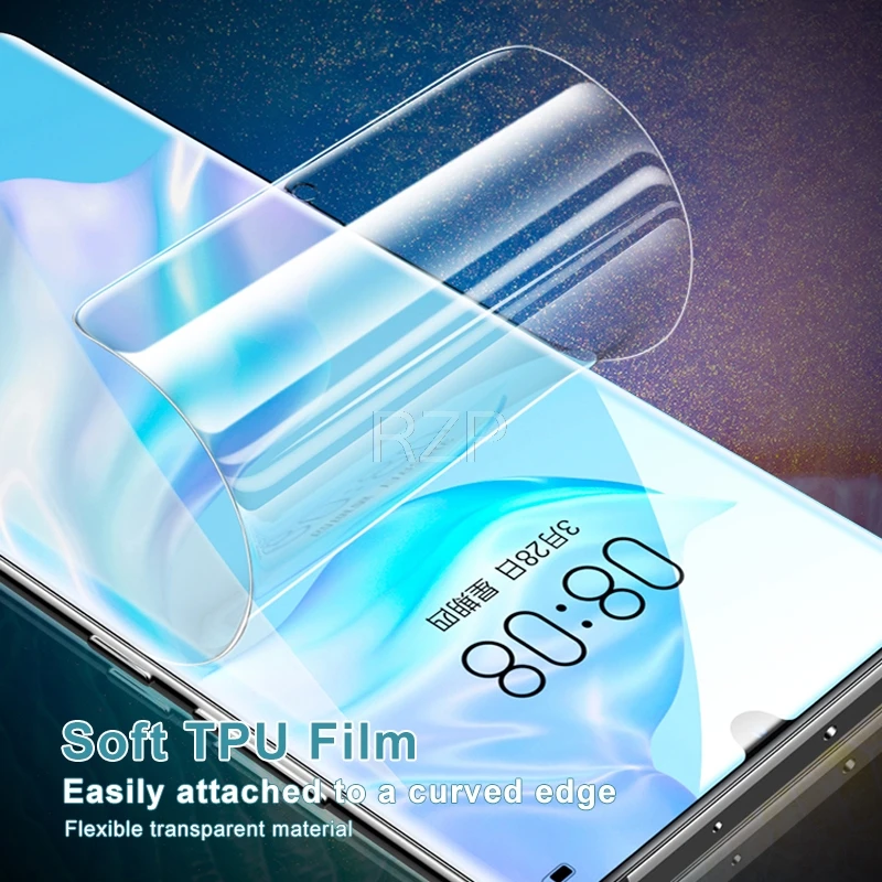 RZP 2 шт. 12D изогнутая полная Защита экрана для Huawei P20 P30 Pro lite 3D мягкая пленка из ТПУ