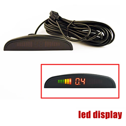 LED Display SINOVCLE автомобильный парковочный датчик, компоненты, блок управления/зуммер/светодиодный/ЖК-дисплей для обратного резервного радара, индикатор звукового оповещения - Название цвета: LED Display
