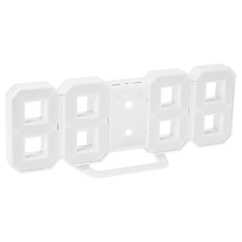 Современные цифровые светодиодные настольные ночные настенные часы с