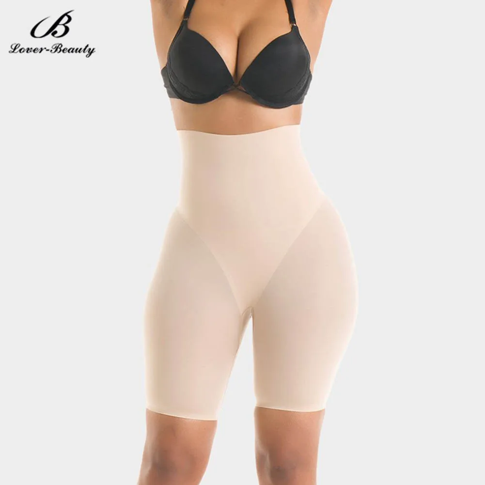 Lover-Beauty High Waist Compression Shapewear Women Underwear Seamless Body Shaper Slimming Tummy Control Boyshort Panties