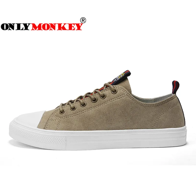 ONLYMONKEY/мужские кроссовки высокого качества кожаные дышащие на шнуровке уличная