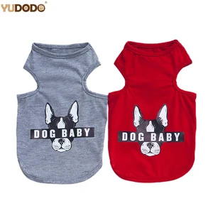 Летняя и осенняя одежда для собак, футболка для маленького домашнего животное чихуахуа, кошки, мультяшный бульдог, рисунок, щенок, собака, жилет, для детей, младенцев, детей, младенцев, младенцев, детей, детей, младенцев, детей,