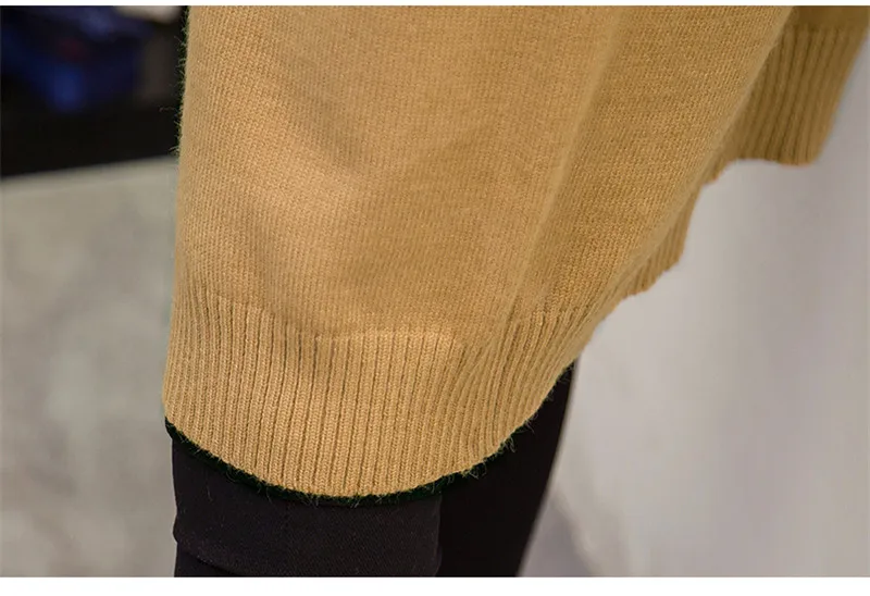 Autumn Sweater Female 2019 New Loose Long Section knitted Outer Vest Sleeveless Cardigan Jumper Outerwear Coats PZ1240 |