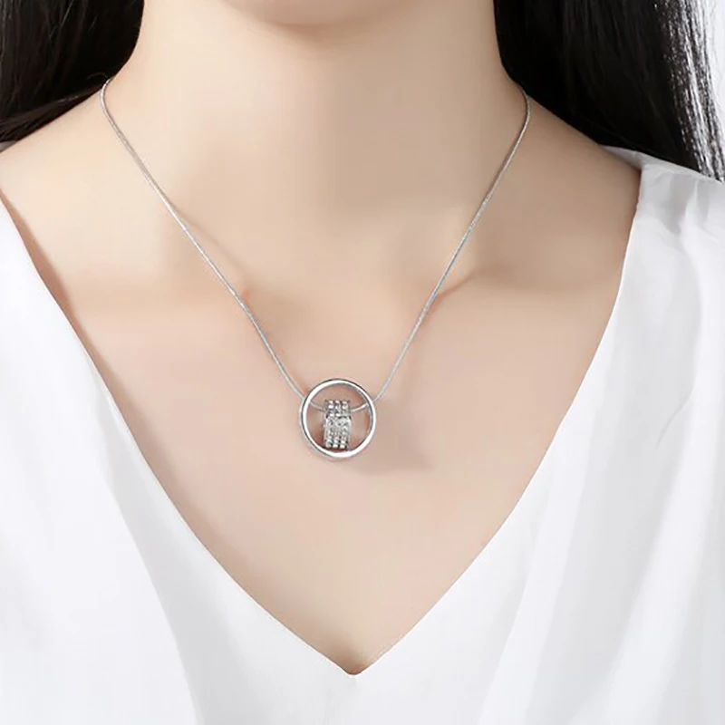 Time Runs CZ Love Necklace Party Tiny Heart for Women Gifts Women's Jewelry Necklaces | Украшения и аксессуары