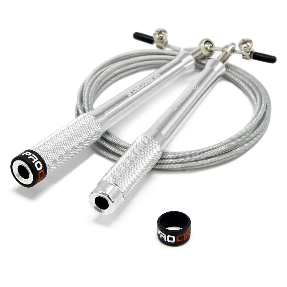 Серебристая скоростная Скакалка ProCircle лучший подшипник скоростной кабель для