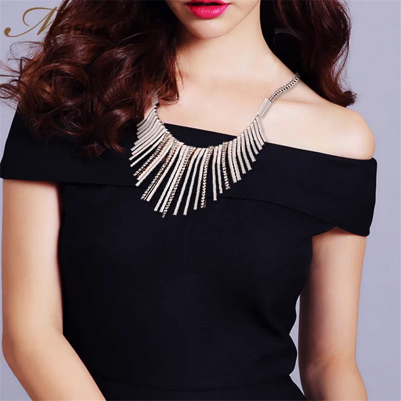 Monowish дамы кулон Цепочки и ожерелья элегантный темперамент кристалл женский