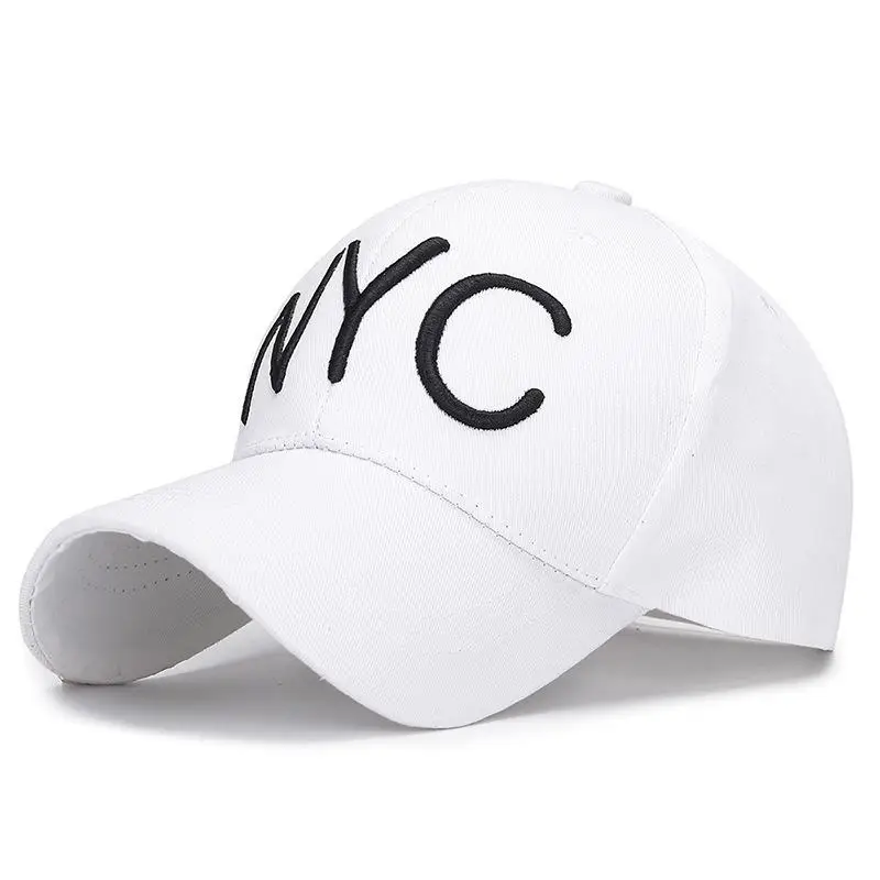 COKK, бейсболка, женская, Snapback, папа, шляпа, вышитая, Nyc, для девушек, Солнцезащитная шляпа, хлопок, мужские шапки и кепки, s, Летняя Спортивная Кепка, Корейская Gorras - Цвет: Белый