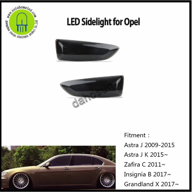

2pcs x LED Side Marker Indicator Glow Sequential Light for Opel Astra J Zafira C Insignia B Grandland X