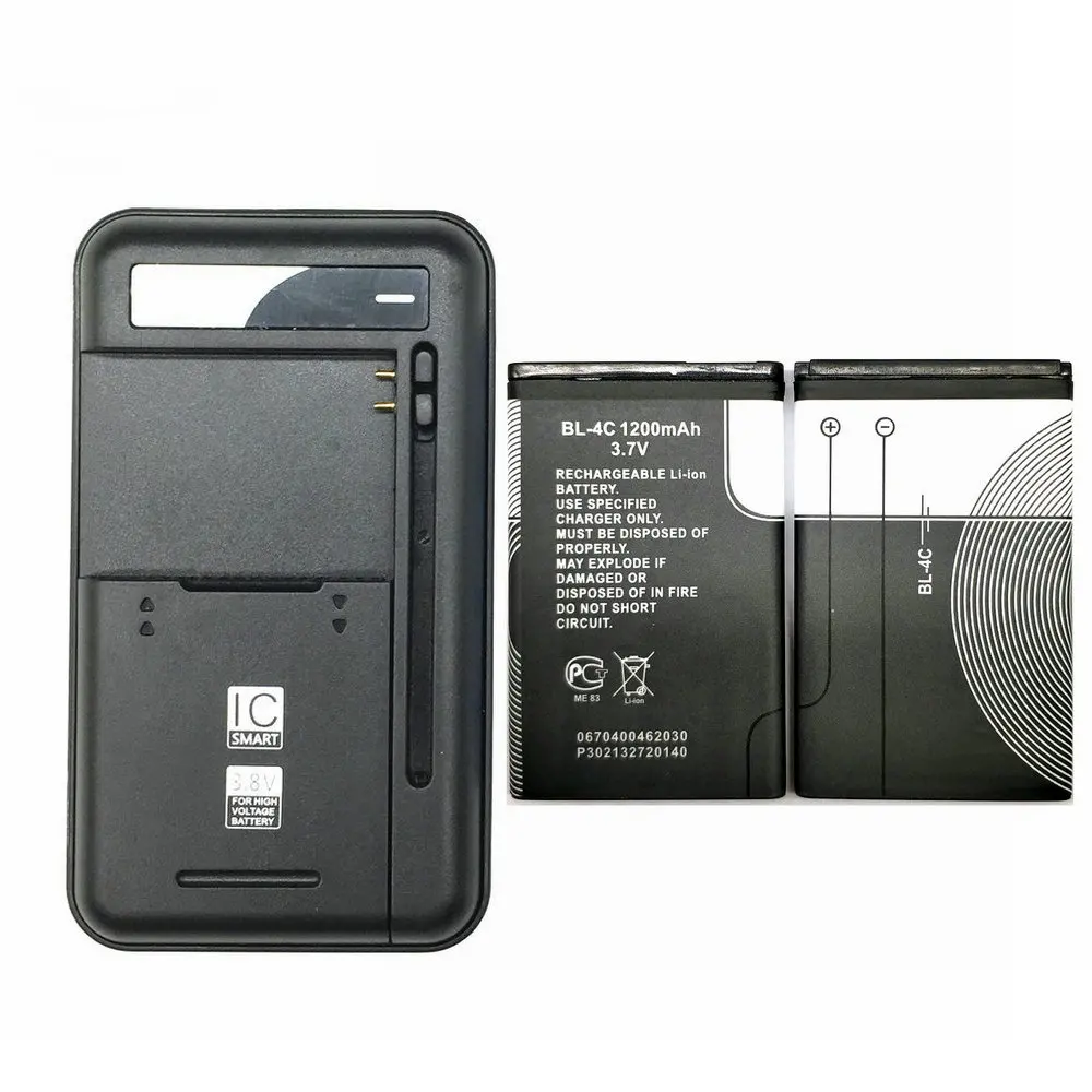 Универсальное зарядное устройство для аккумуляторов 1 шт. + 2 1200 мАч новая