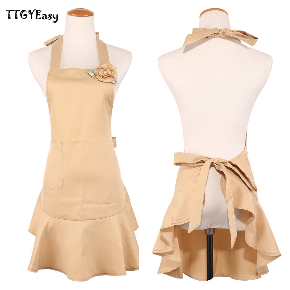 2018 фартуки нагрудник женские сексуальный кухонный ресторанный фартук для