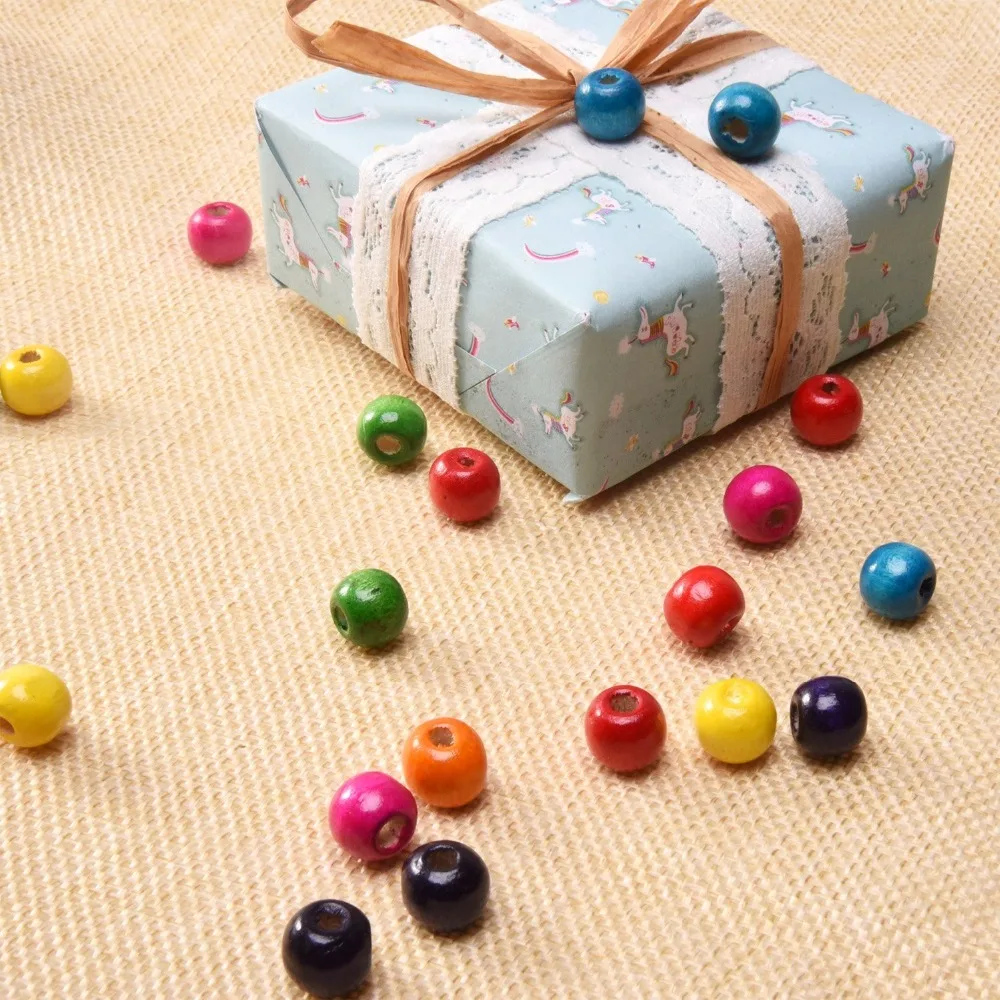 1000 шт./компл. Изготовление ювелирных изделий своими руками круглые деревянные