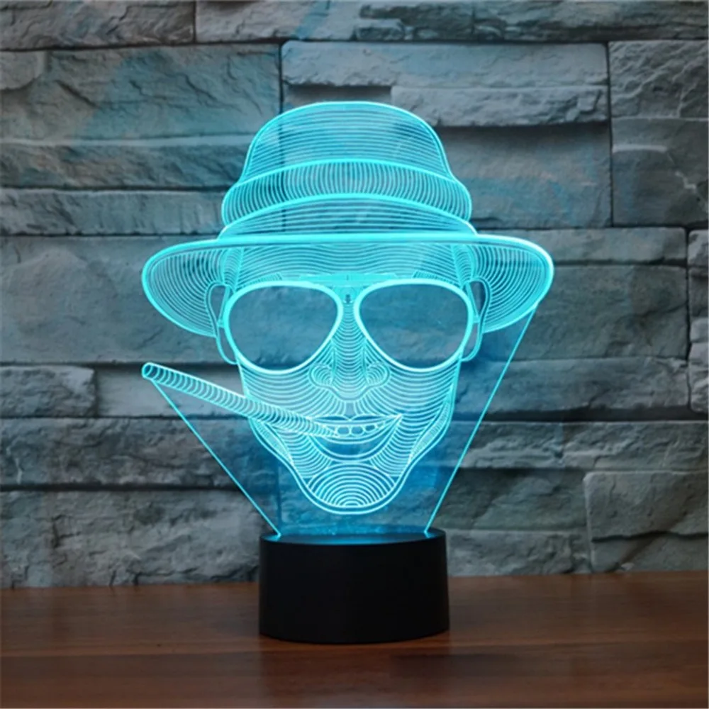 Курение призрак 23d огни светодио дный красочные светодиодные лампы светодиодный