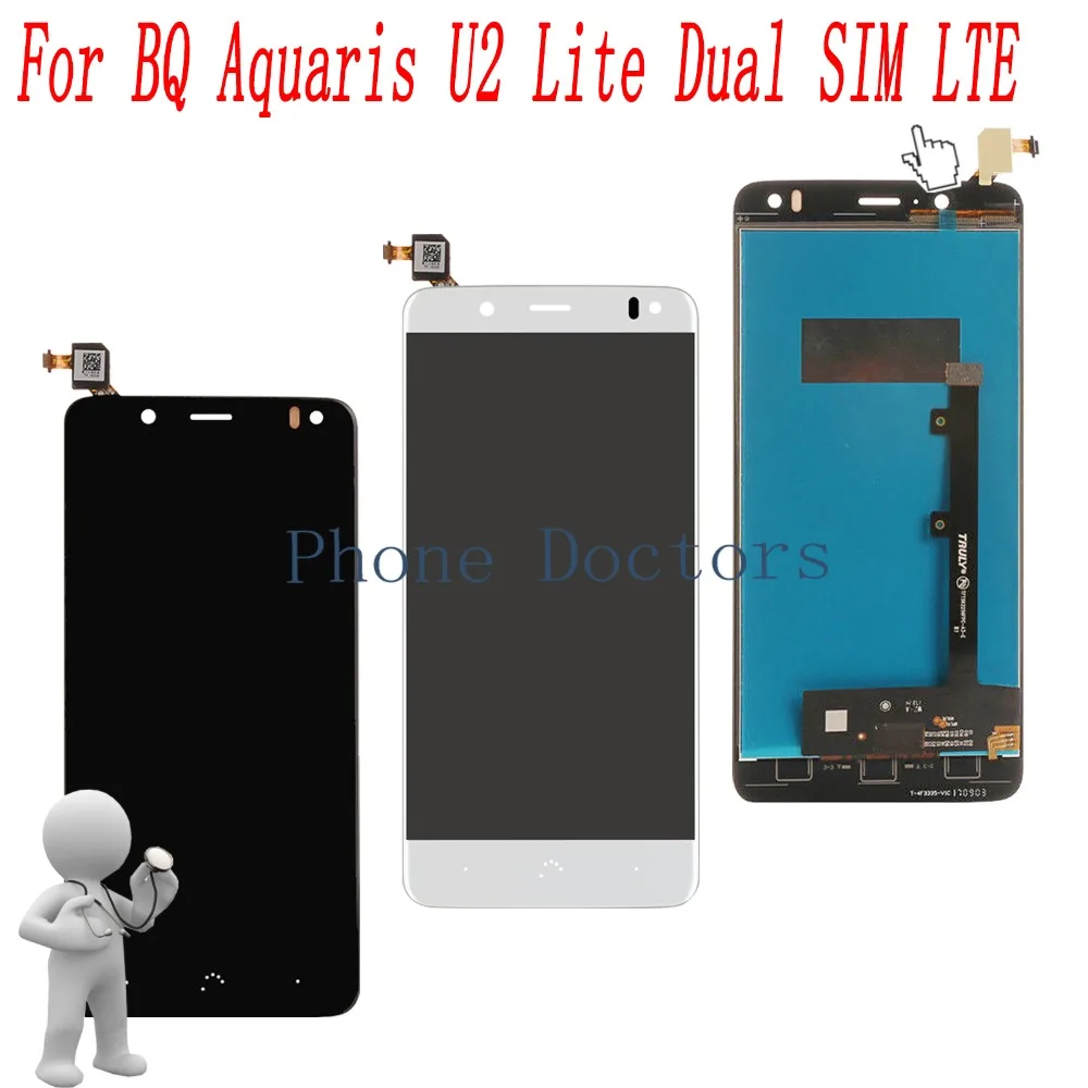 5.2'' Full LCD DIsplay + Touch Screen Digitizer Assembly For BQ Aquaris U2 / U2 Lite / BQ Aquaris V