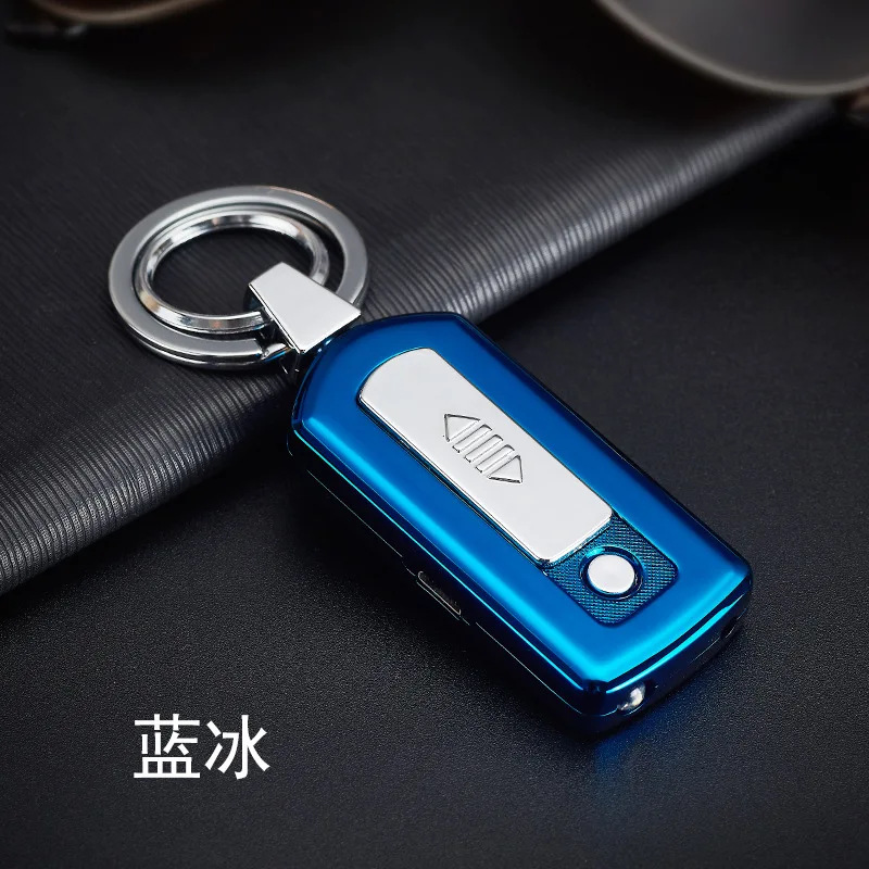 Креативный лазерный светильник USB светильник er брелок зажигание сигарет электронное зарядное освещение аксессуары брелок коптильня подарки - Цвет: 2
