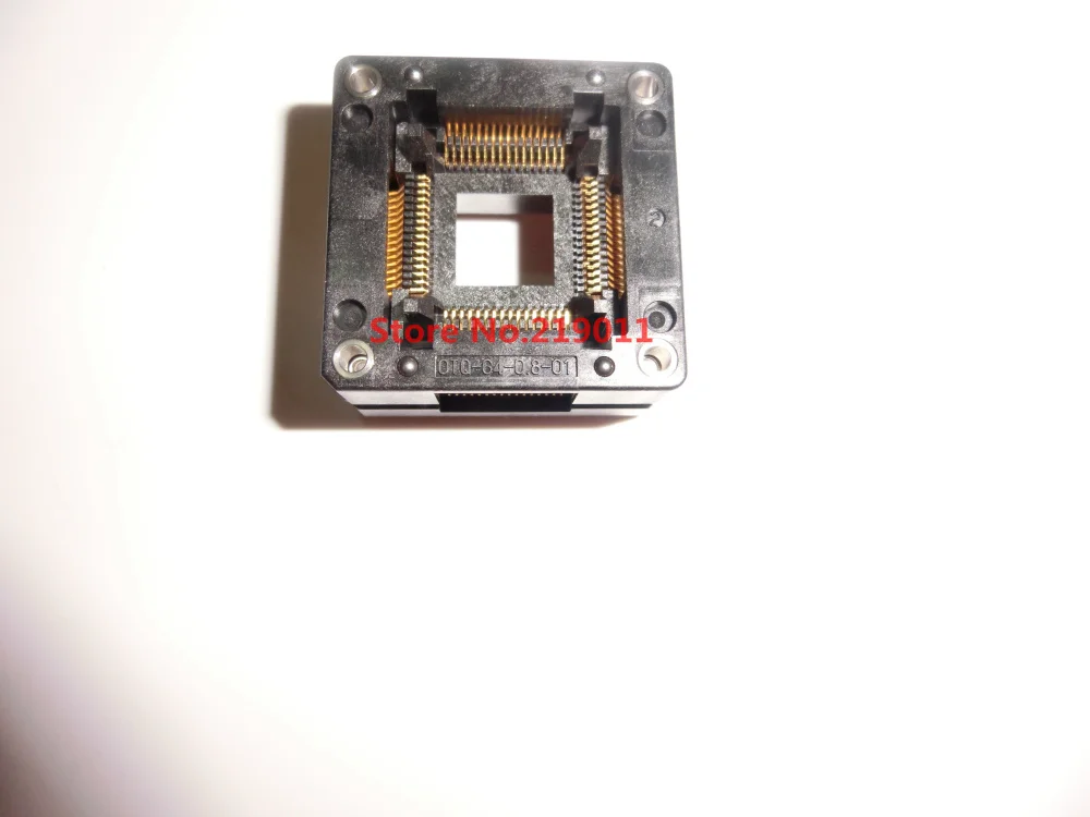 QFP64 TQFP64 LQFP64 PQFP64 IC тестовый адаптер записи в розетке Enplas OTQ 64 0.8 01|ic socket|icd&d |