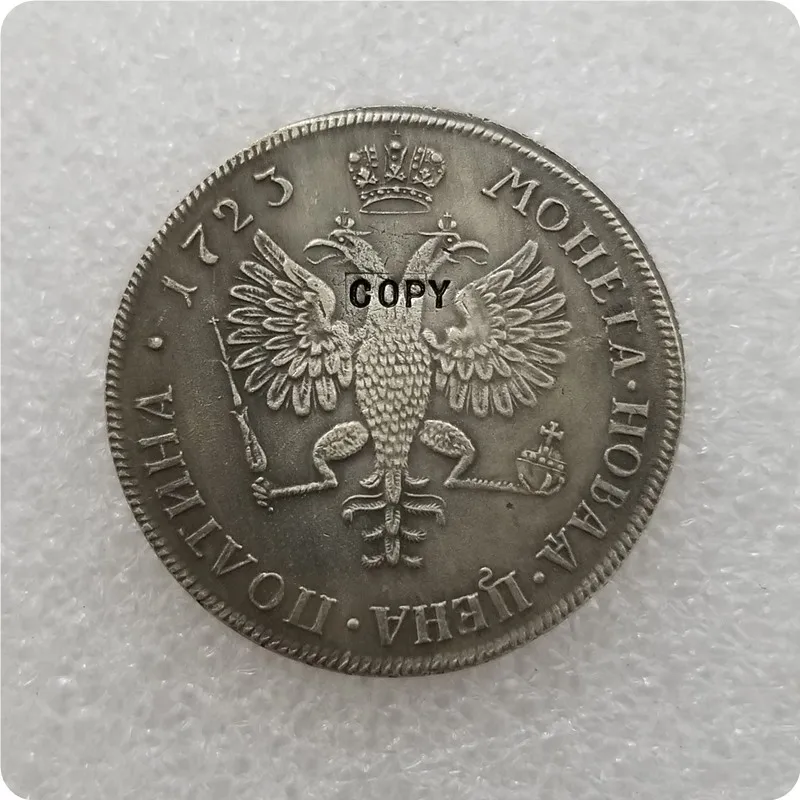 Россия Питер I Великая 1723 современный медаль полтина копия монет магнитная | Дом и