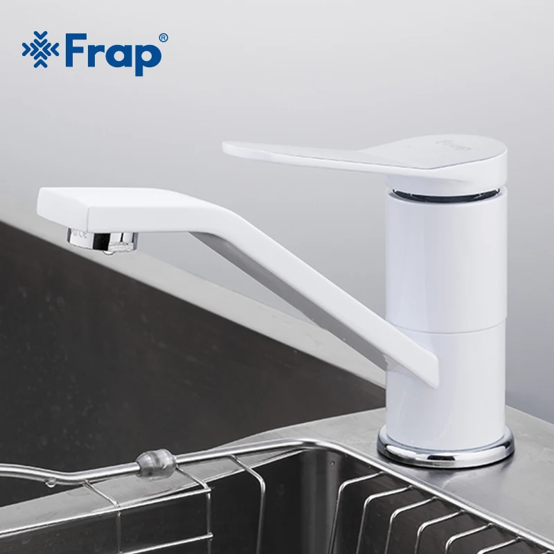 FRAP новый длинный короткий кран для раковины с одной ручкой белый смеситель