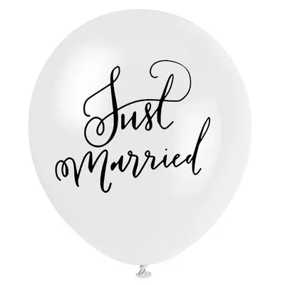 1 шт. 3" уплотненные воздушные шары латексные белые Mr& Mrs напечатанные баллоннен бруйофт с Днем Святого Валентина событие гелий Mariage Globos - Цвет: white just married