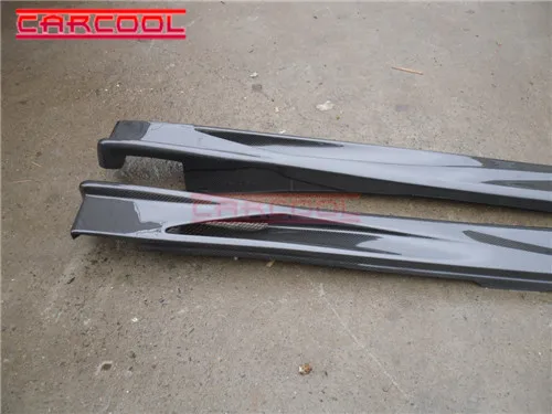 Автомобильный Стайлинг кузова VC боковые юбки для CF Lancer Evolution 8 9 EVO 8-9 Voltex Cyber углеродного волокна
