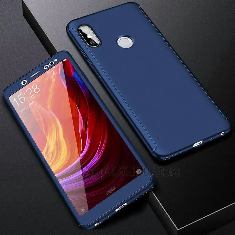 Синий Роскошный 360 Полный Чехол чехол для телефона для Xiaomi Redmi 5 Plus Note 5 5A 6 Pro противоударный чехол s для Redmi 6 6A Note 7 6 Pro Чехол - Цвет: Синий