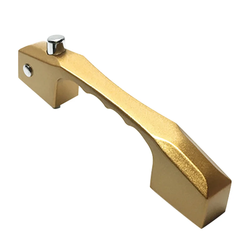 Gold 6X14MM 1 шт. дверь окно ручка велосипедный алюминиевый замок Pull Handle Блокировка кнопок дропшиппинг - Цвет: Gold 6X14MM