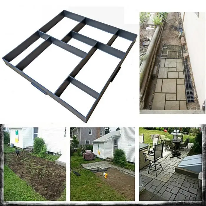 Новая форма для изготовления садовых дорожек DIY бетонный тротуар форма для садовых дорожек