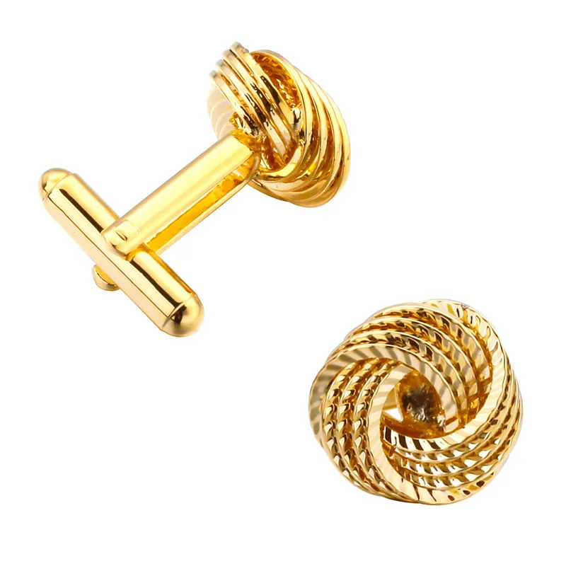 

KC high quality copper gold Cufflinks twist men French shirt wedding Cufflinks wholesale manufacturers
