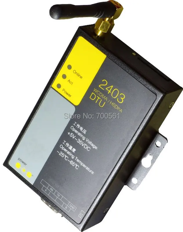 Трехдиапазонный 850 1900 2100 МГц Поддержка TCP/IP EF2403 Серийный порт 3G IP модем для SCADA |