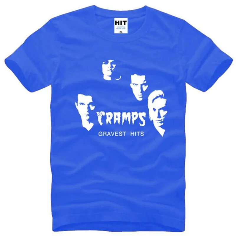 

The Cramps Gravest Hits Rock T Shirt Men Hip Hop Short Sleeve O Neck Cotton Man T-Shirt Cool Tee Shirt Homme Camisa Masculina