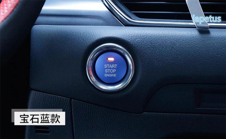 Lapetus Engine Start Stop Circle Keyless System Button Decoration Frame Cover Trim For Mazda 6 Sedan &amp Wagon 2016 2017 | Автомобили и