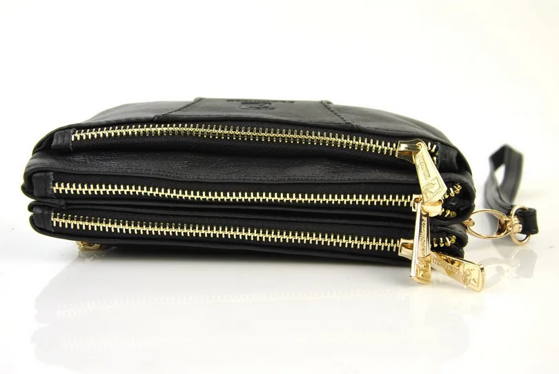 Женская маленькая сумка из натуральной бычьей кожи на плечо с несколькими